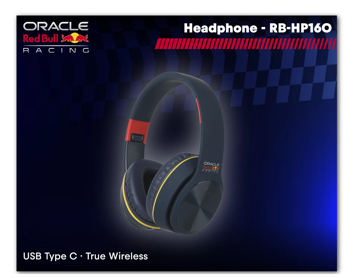 Aud&iacute;fonos headsets Oracle Red Bull Racing Noise Cancelling RB-HP160