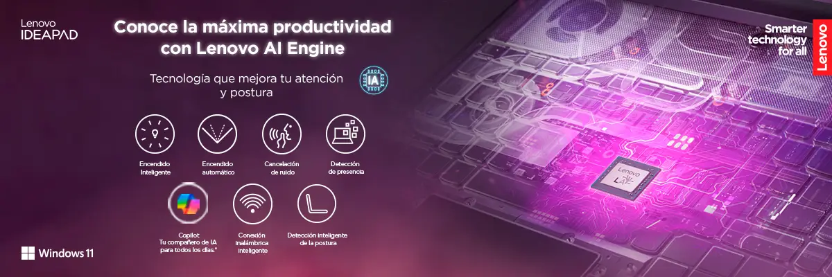 Perfil lateral izquierdo del notebook Lenovo IdeaPad Slim 3, mostrando puertos de conexi&oacute;n
