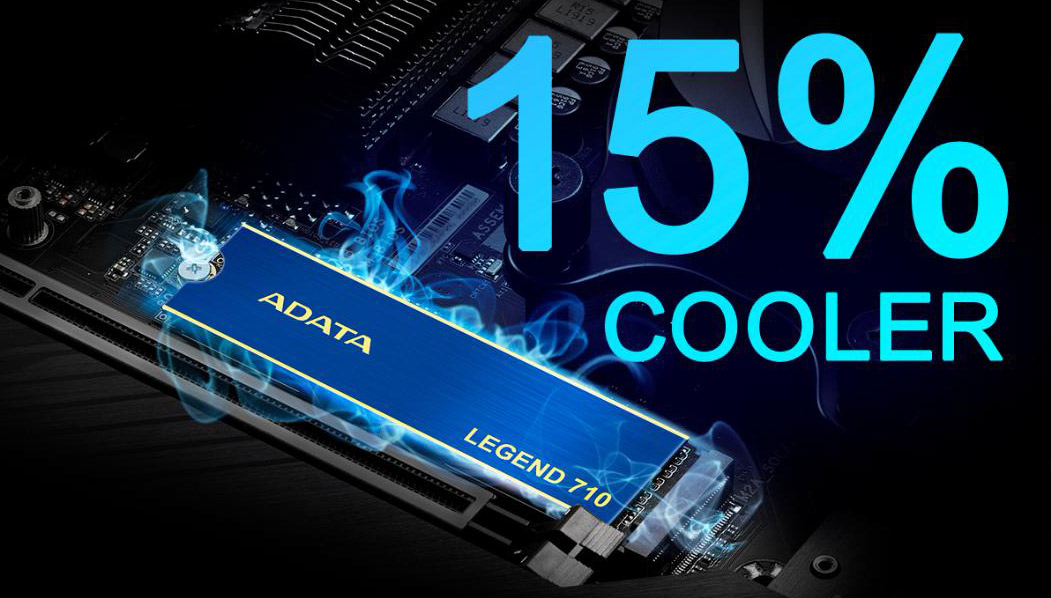 Detalle del chip de memoria 3D NAND y el controlador Realtek del SSD ADATA.
