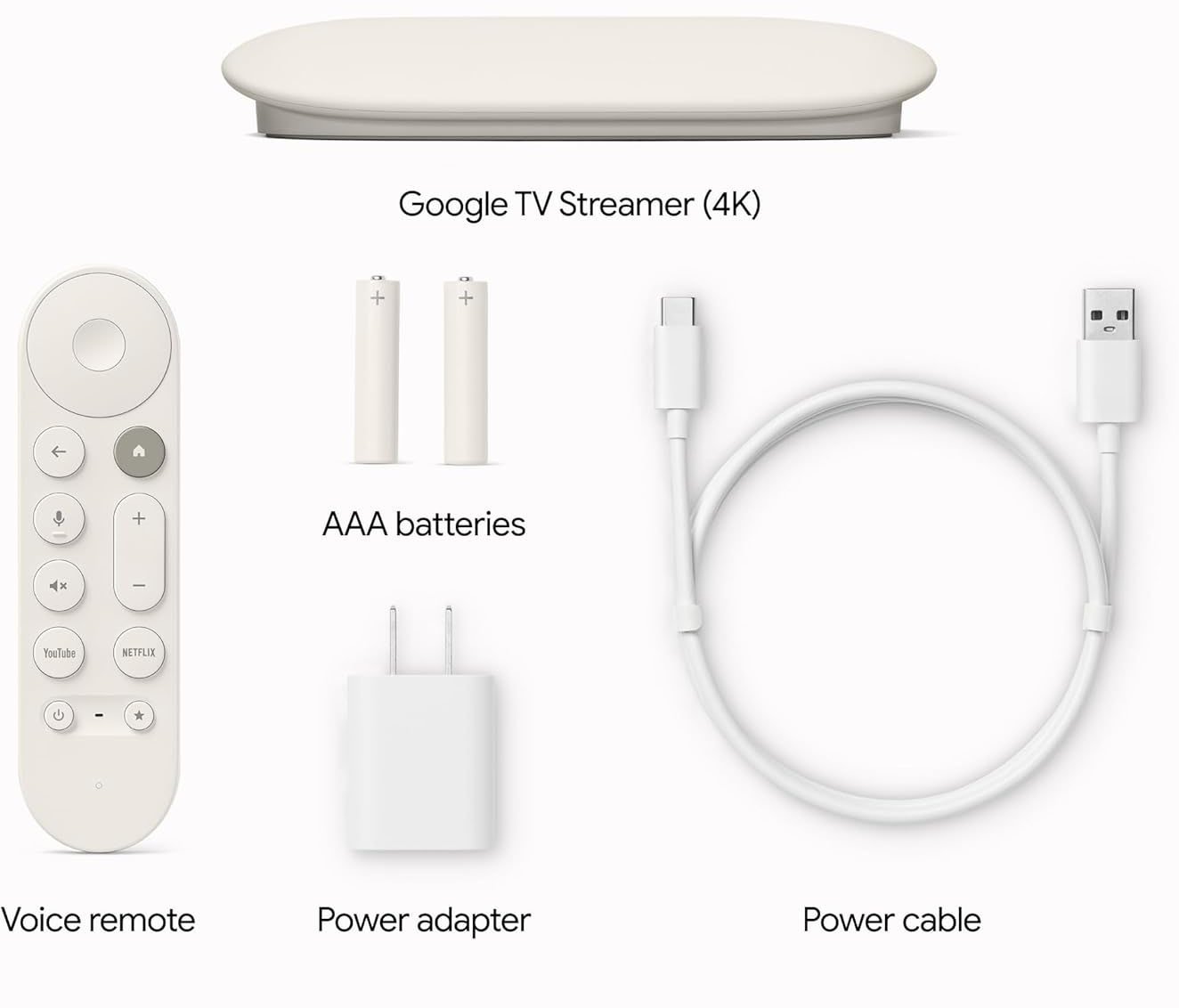 Google Google TV Streamer (4K) - Porcelain | pc Factory