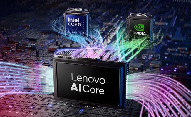 Notebook Lenovo Legion 9&ordf; generaci&oacute;n con procesador Intel Core i7, pantalla Full HD de 15 pulgadas, vista frontal
