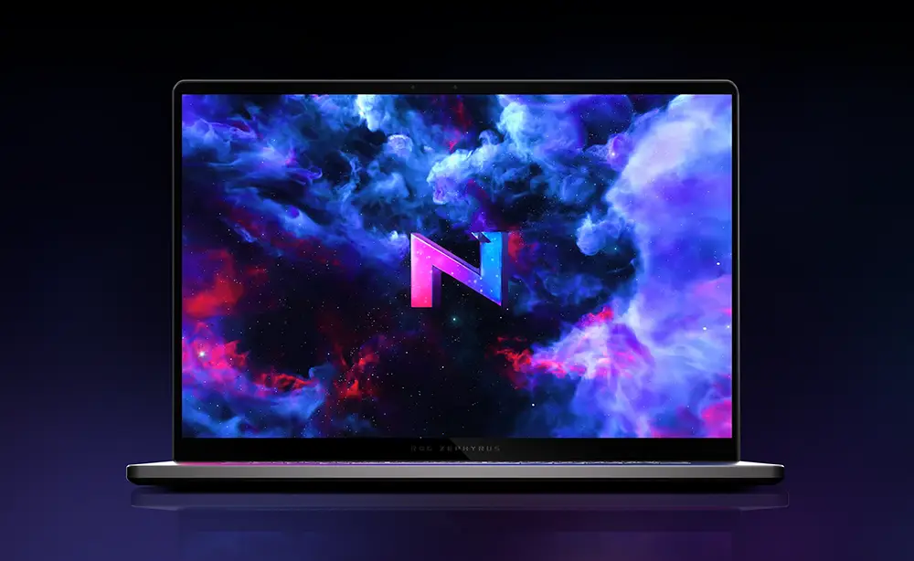 Notebook Intel Ultra 9 gris detalle de puertos laterales y conectividad