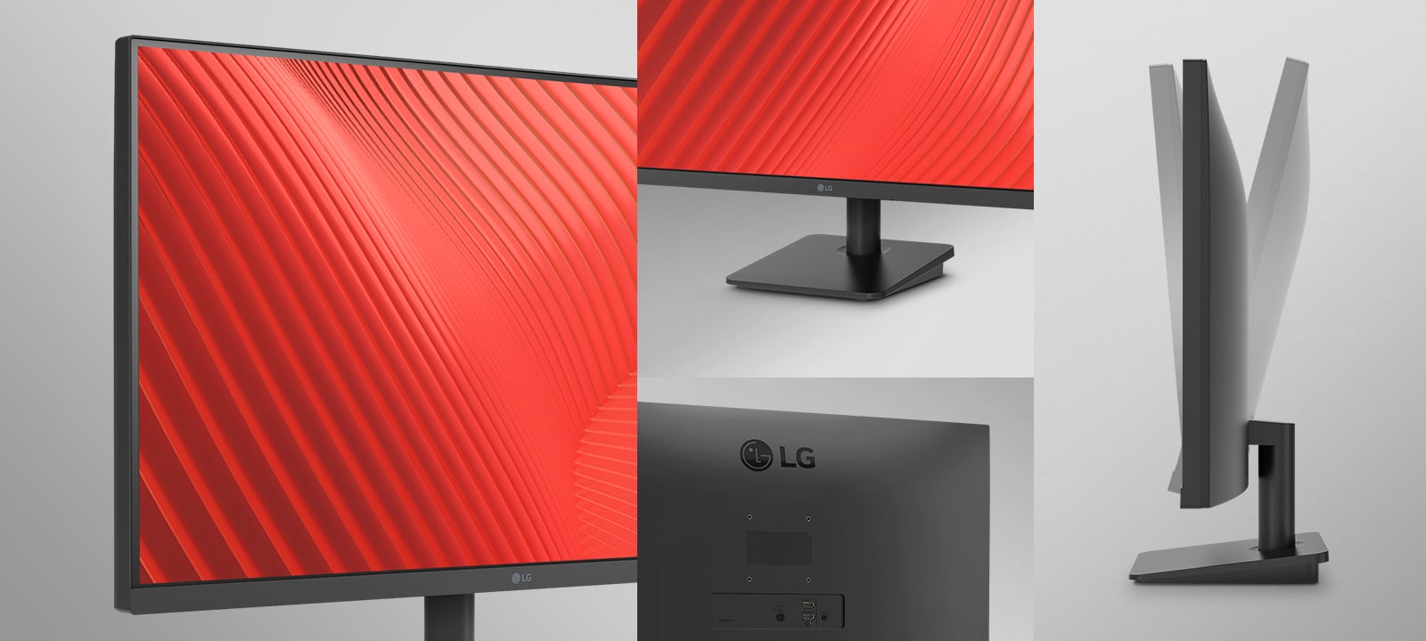 Monitor IPS de 27 pulgadas Full HD con imagen en pantalla mostrando &aacute;ngulos de visi&oacute;n amplios y realismo de color