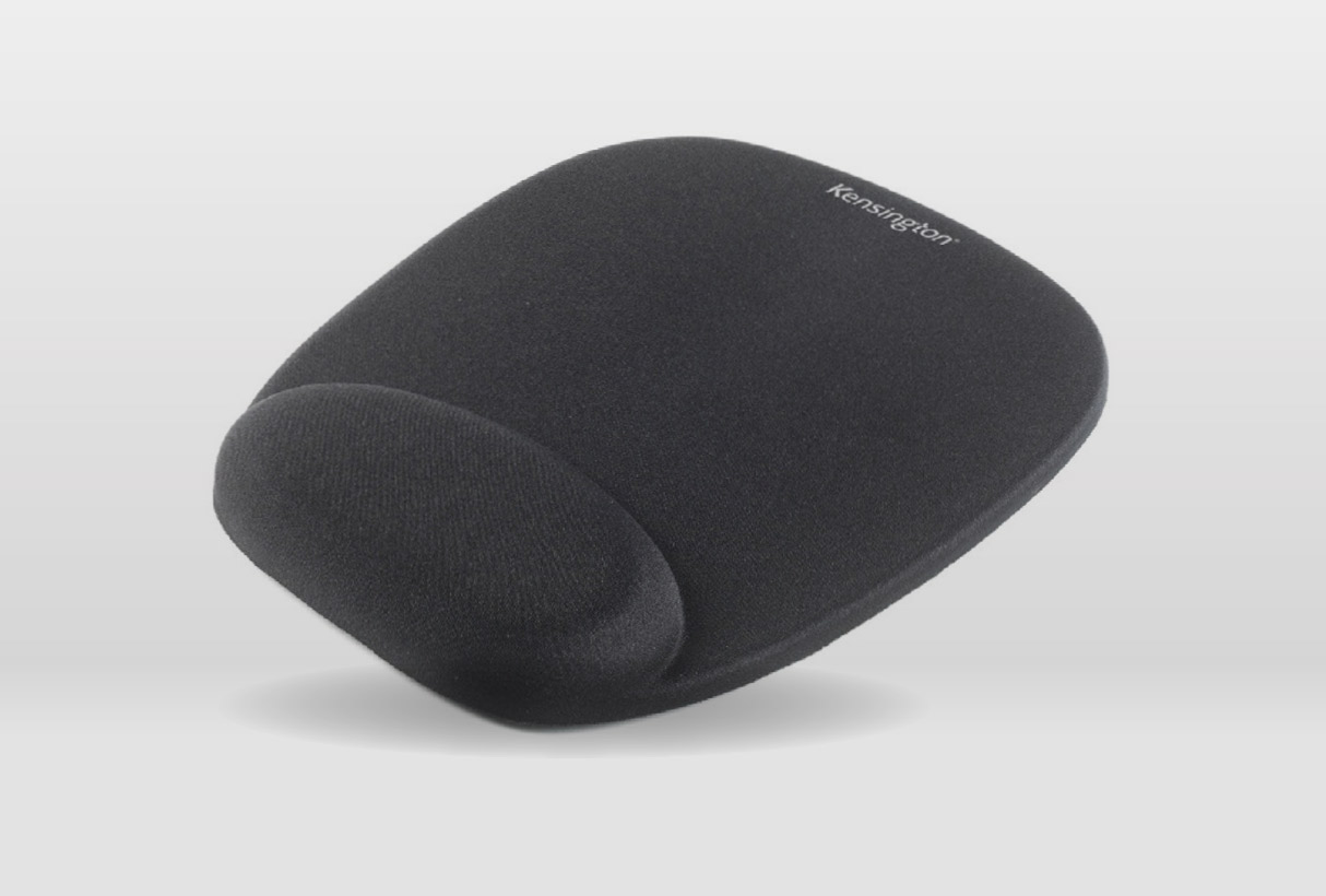 Mouse pad ergon&oacute;mico con espuma de memoria Comfort Foam, color negro