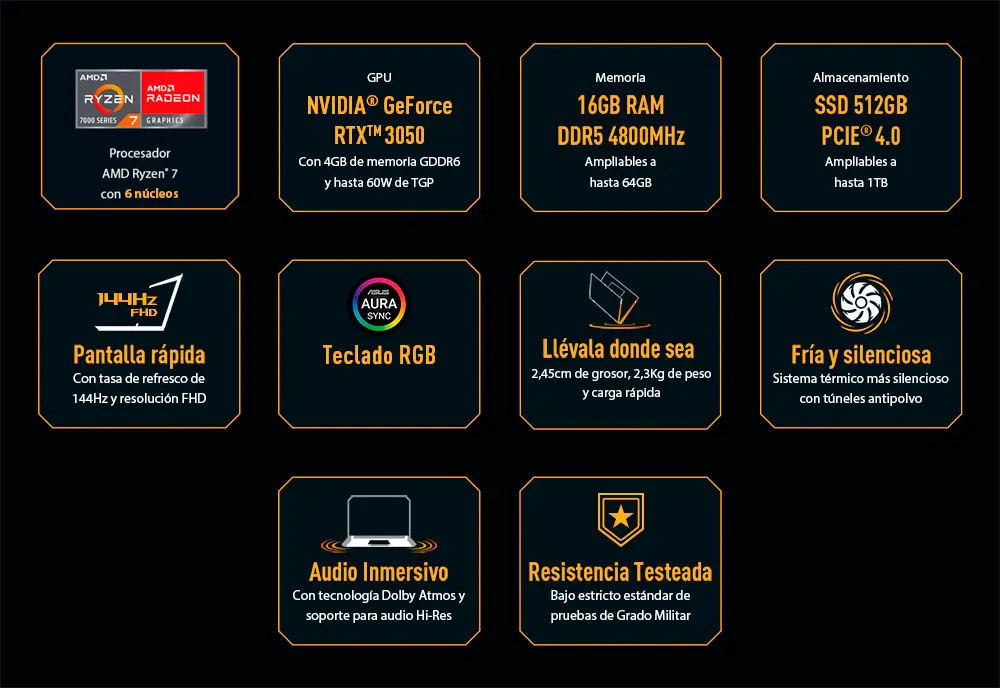 Vista trasera del Notebook ASUS U9 ARL HX mostrando la tapa con logo ASUS