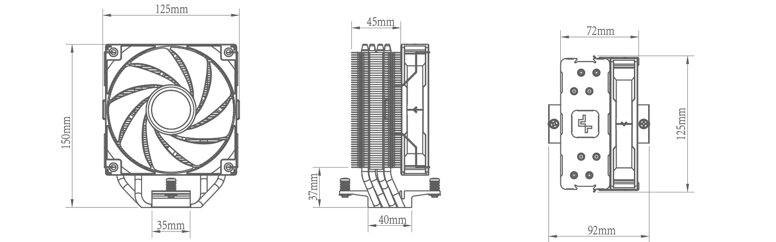 Ventilador CPU Deepcool AG400 ARGB