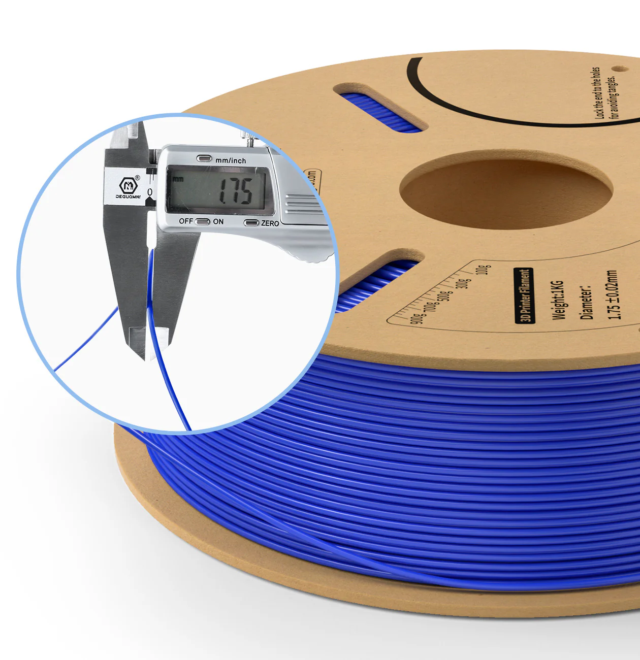 Filamento PLA+ Transparente para Impresión 3D 1Kg Elegoo Filamento PLA Elegoo para impresora 3D en color verde 1kg
