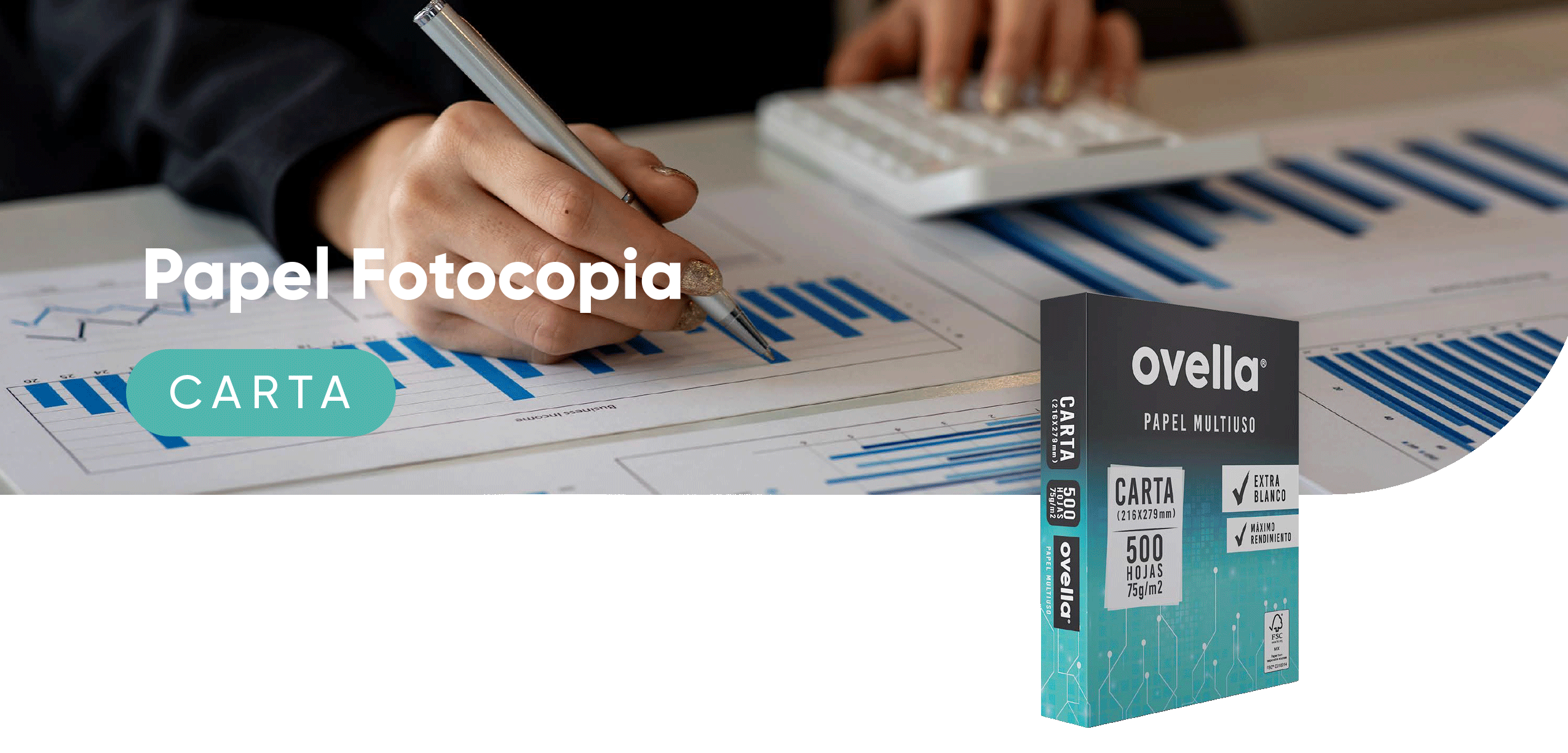 Resma de papel fotocopia tama&ntilde;o carta 500 hojas para impresoras y copias de oficina