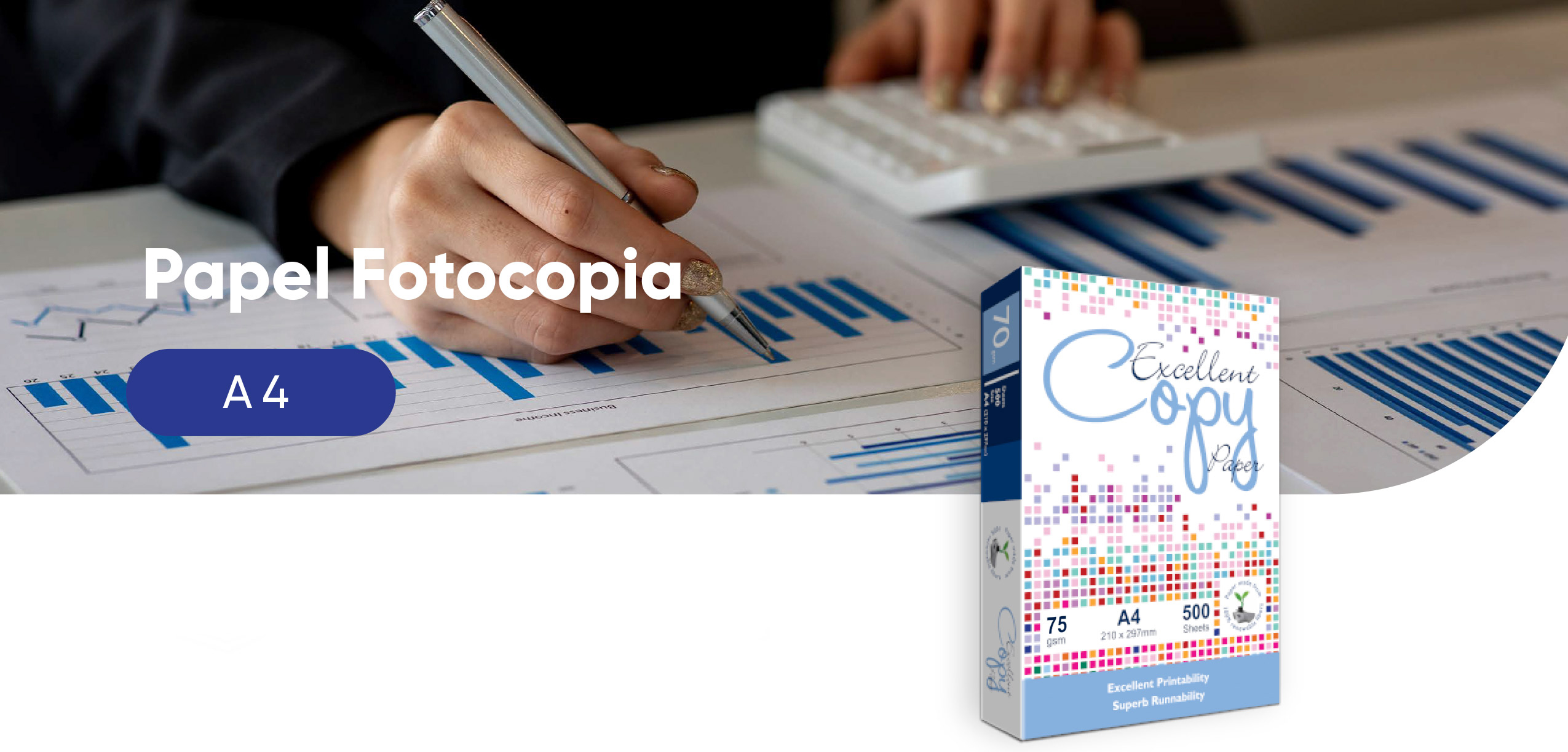 Resma de papel fotocopia tama&ntilde;o A4 con 500 hojas lisas y resistentes