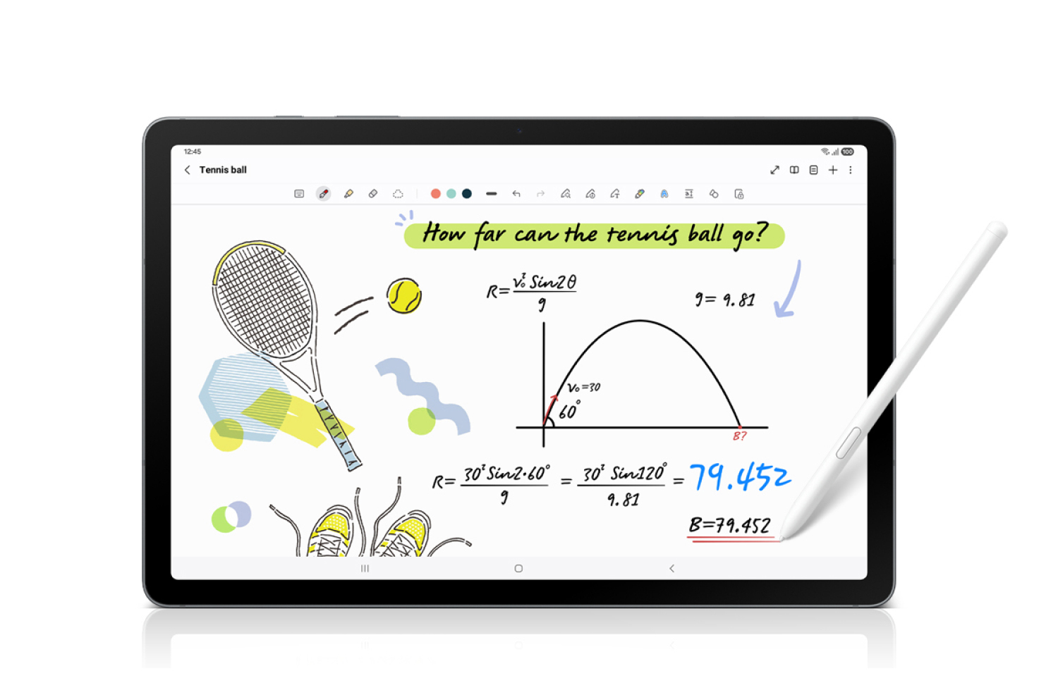 Imagen de la  Tablet Samsung Galaxy Tab S10 Lite 128GB con fondo blanco