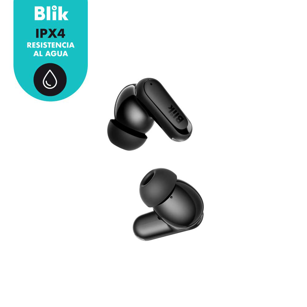 Aud&iacute;fonos resistentes al agua IPX4.