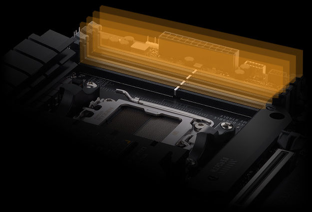 Ilustraci&oacute;n del rendimiento de overclocking de la memoria DDR5, destacando el soporte para AMD EXPO y ASUS Enhanced Memory Profile (AEMP).