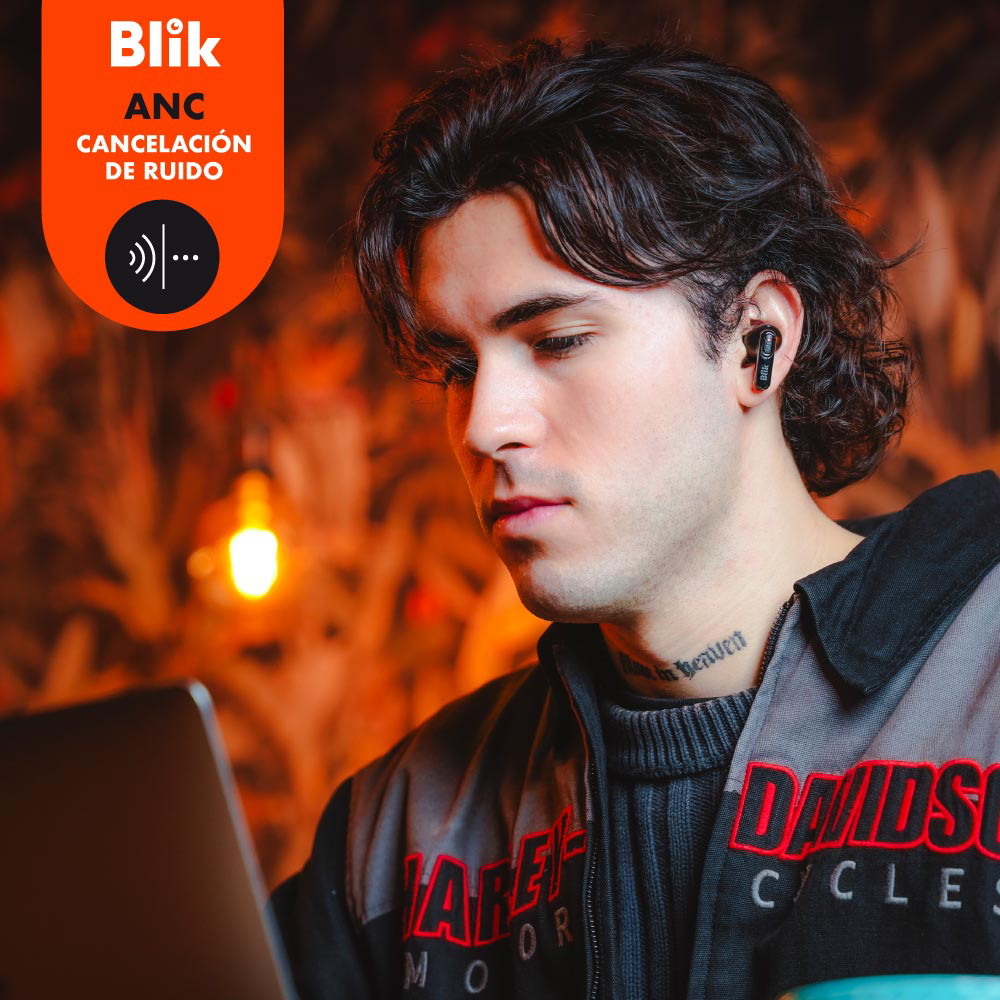 Aud&iacute;fonos in-ear BLIK AIR950 color negro.