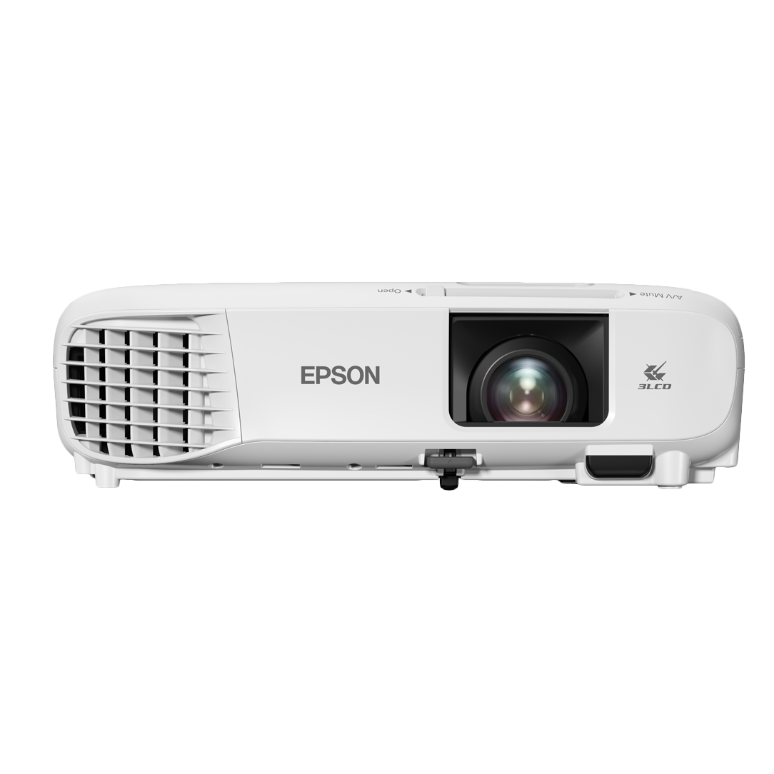 Puertos de conectividad del proyector PowerLite E24.
