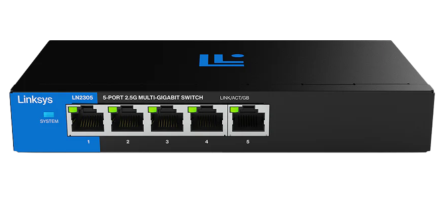 Switch de Escritorio 5 Puertos 2.5G Multi-Gigabit LN2305