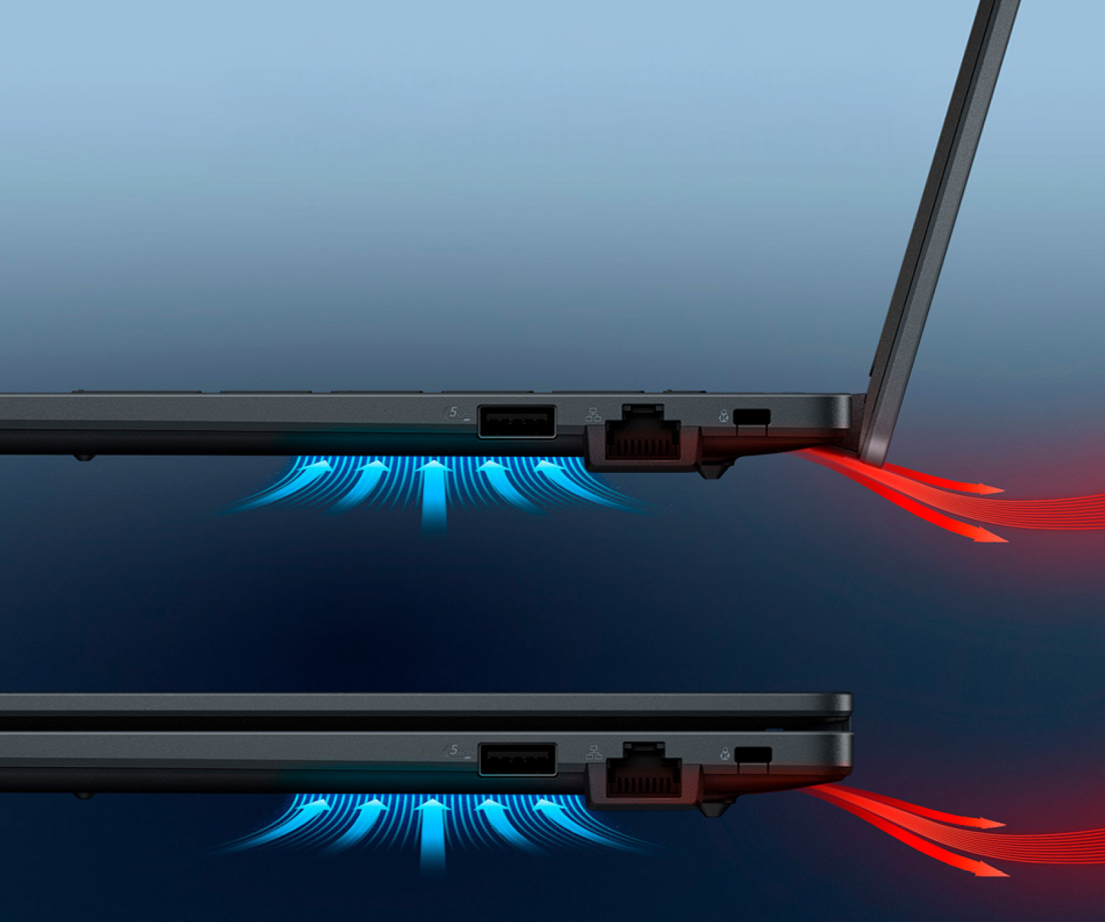 Notebook ASUS ExpertBook vista del teclado con distribuci&oacute;n completa y teclado ergon&oacute;mico para trabajo de oficina