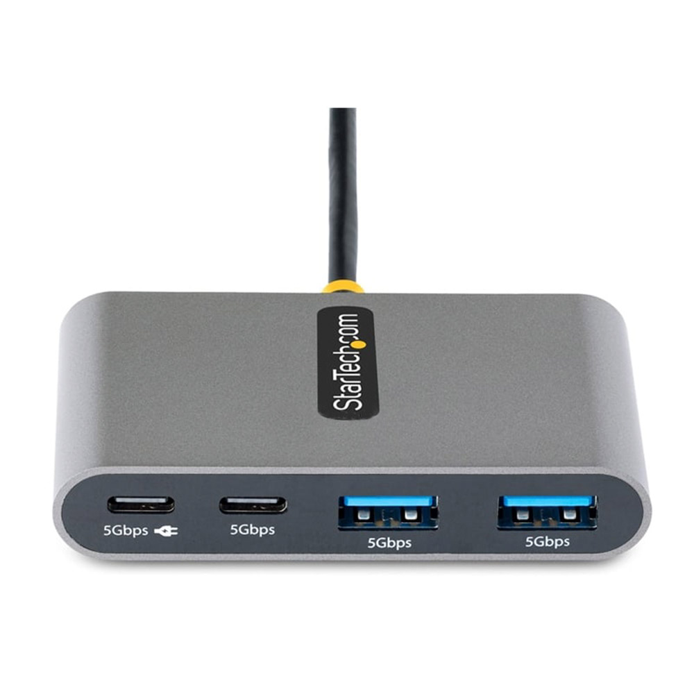 HUB USB-C con iconos de m&uacute;ltiples sistemas operativos compatibles como Windows, macOS, Linux y Android.