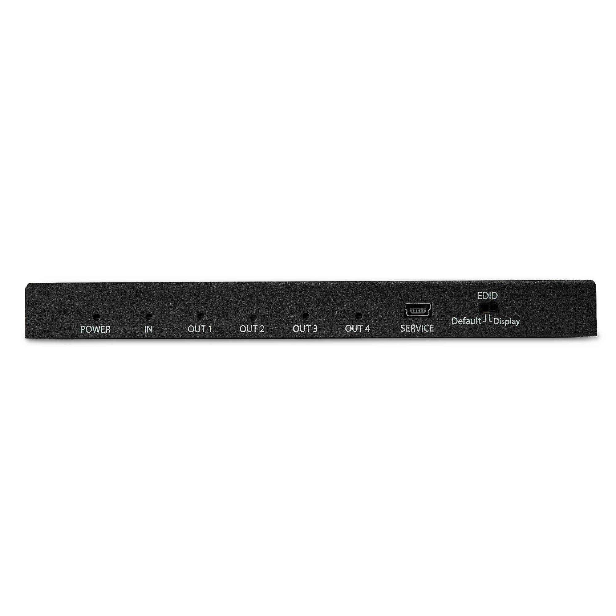 El chasis de metal del divisor HDMI 4 Puertos de StarTech permite un rendimiento confiable.