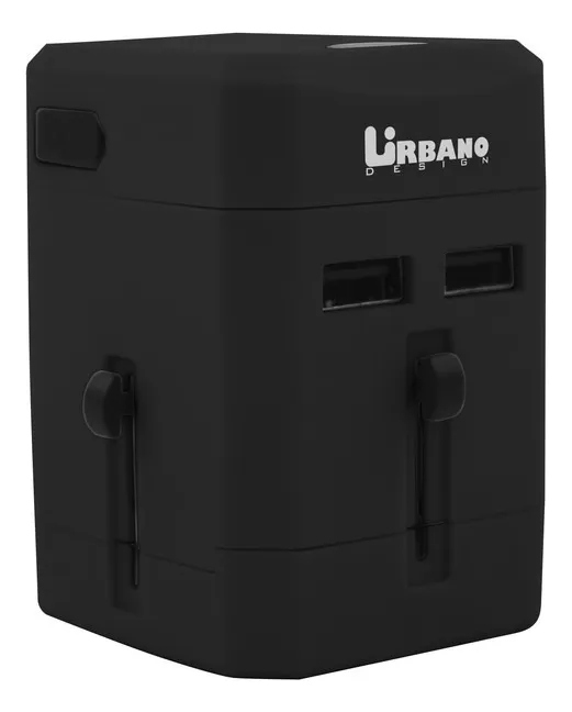 Imagen de la parte lateral del Adaptador para viajes sobre un fondo blanco