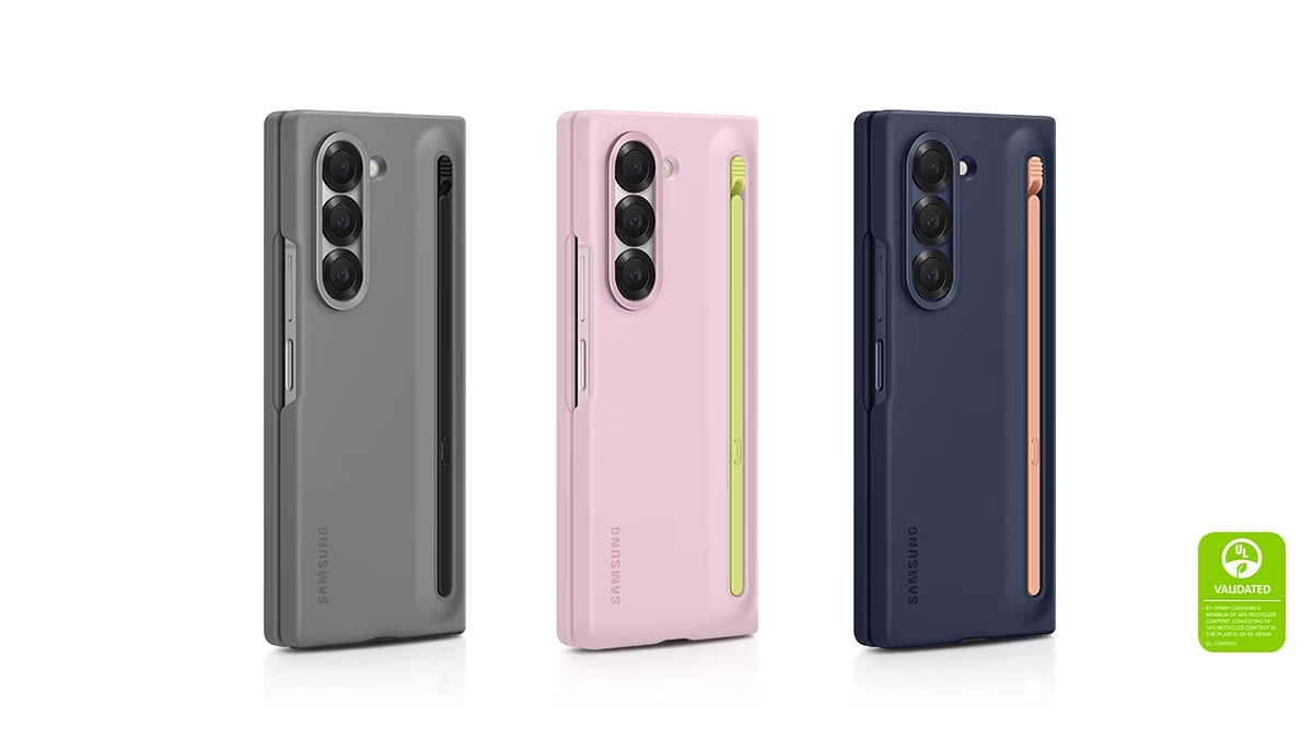 Galaxy Z Fold6 con S Pen Carcasa Estuche Rosado