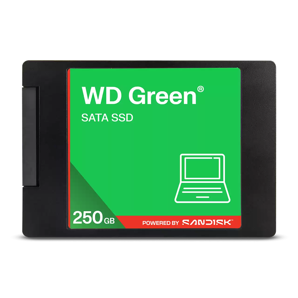 Vista frontal de Unidad SSDWestern Digital WDS250G5G0A