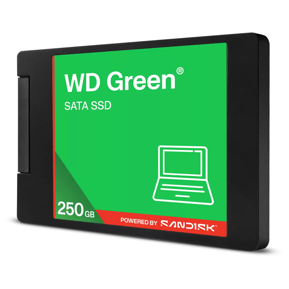 Vista lateral de la Unidad SSDWestern Digital WDS250G5G0A