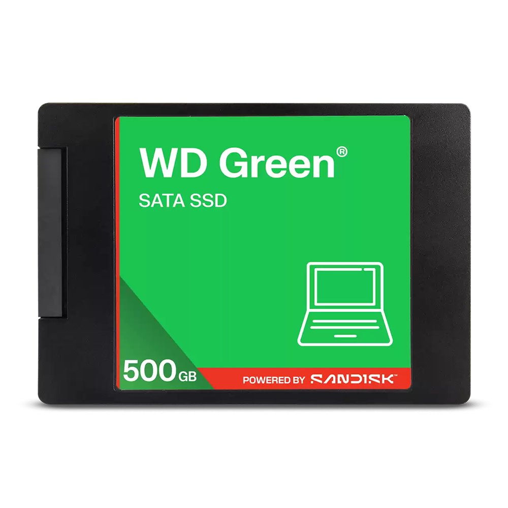 Vista frontal de Unidad SSD Western Digital WDS500G5G0A