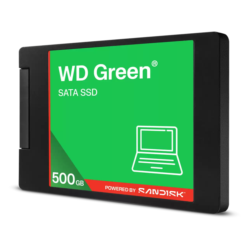 Vista lateral de la Unidad SSD Western Digital WDS500G5G0A