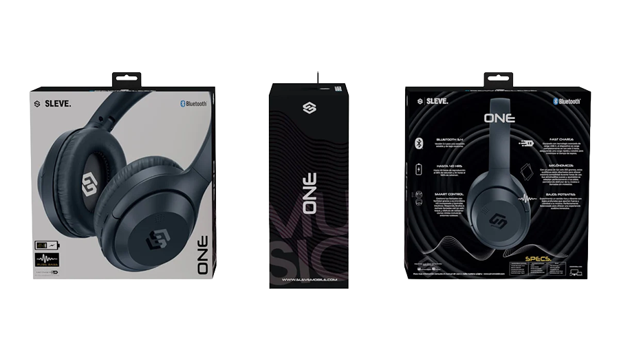 Contenidos del empaque aud&iacute;fonos headset Sleve Studio 2 Gen 2