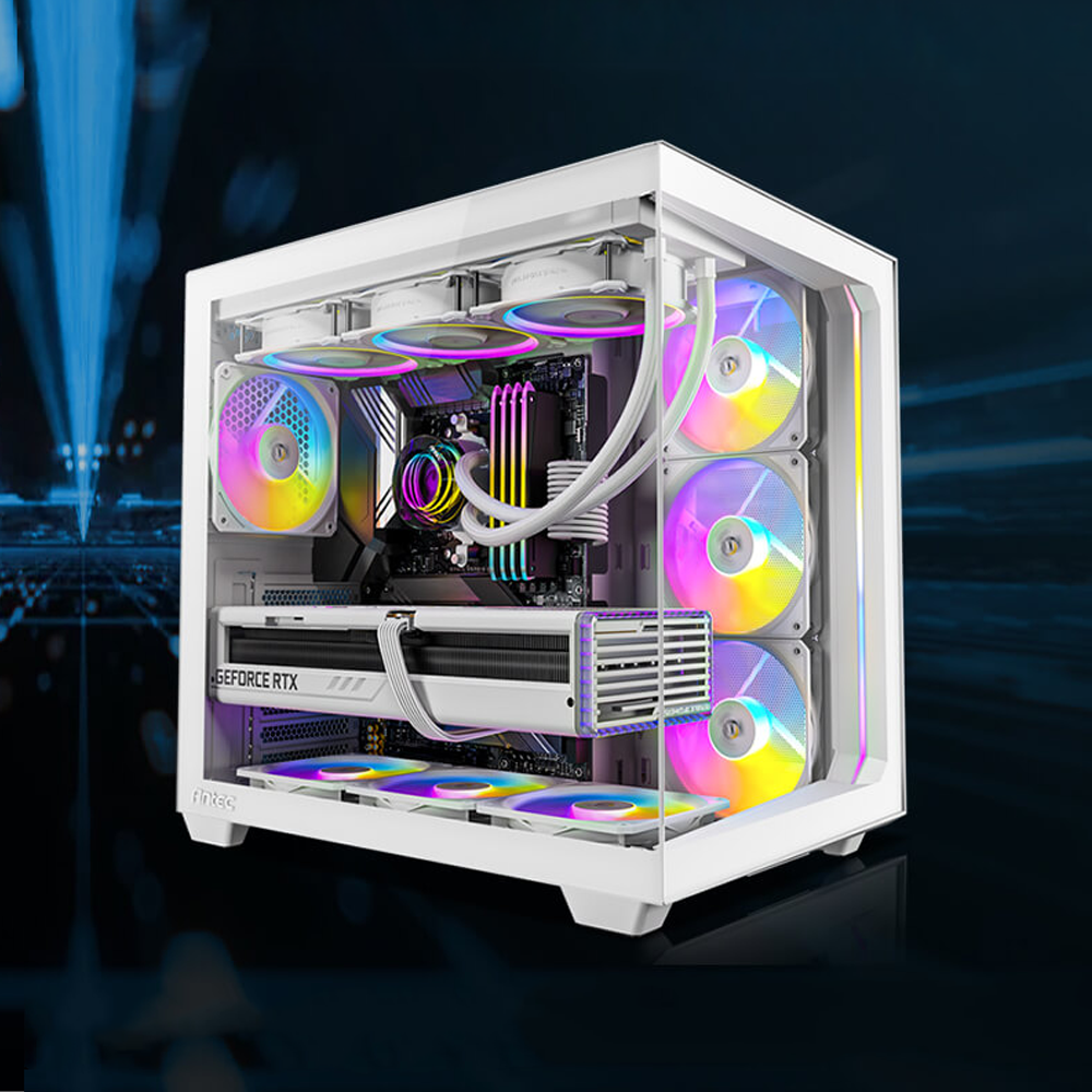Detalle del aspa del ventilador Antec P12R dise&ntilde;ado para flujo de aire m&aacute;ximo