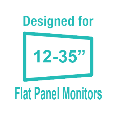 Dise&ntilde;ado para monitores planes de 12 a 35 pulgadasw
