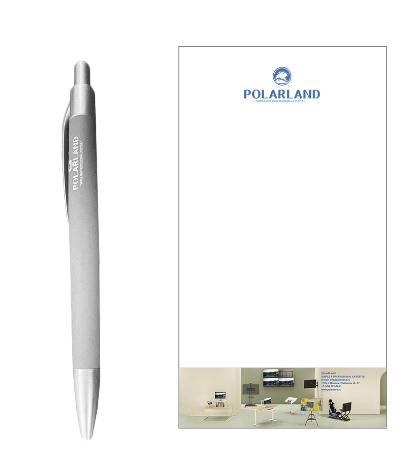 Paquete de regalo Polarland: Boli&iacute;grafo junto a Cuaderno