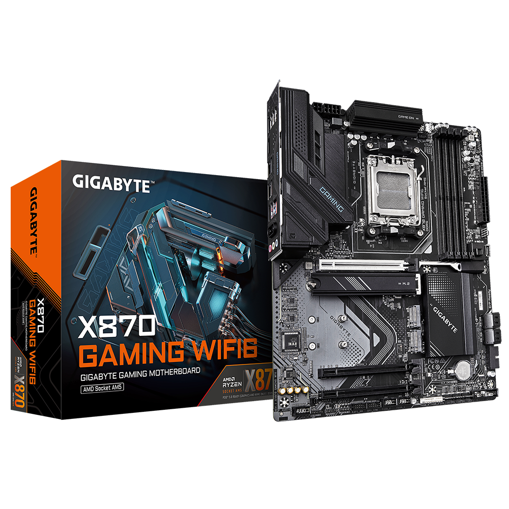 Placa madre GIGABYTE X870 GAMING WIFI6 con socket AM5