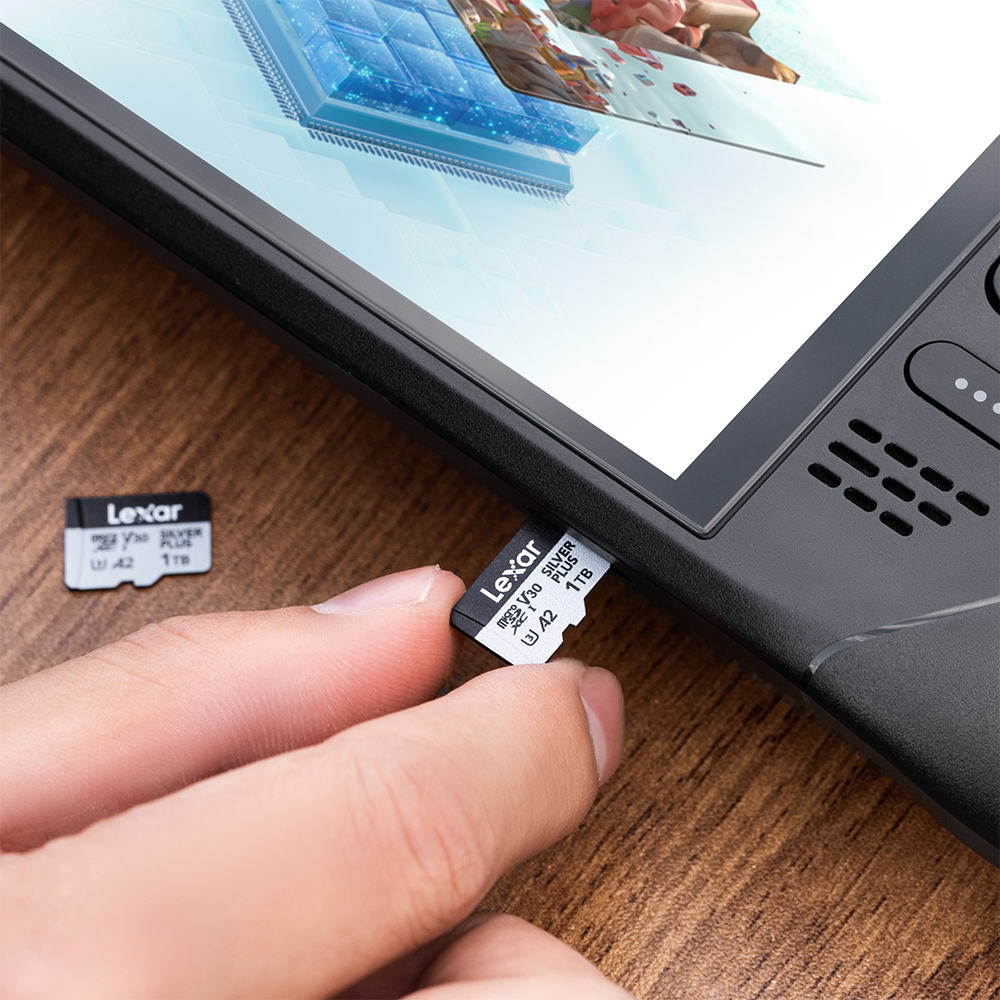 Tarjeta de memoria Lexar Professional SILVER PLUS microSDXC de 256GB con adaptador