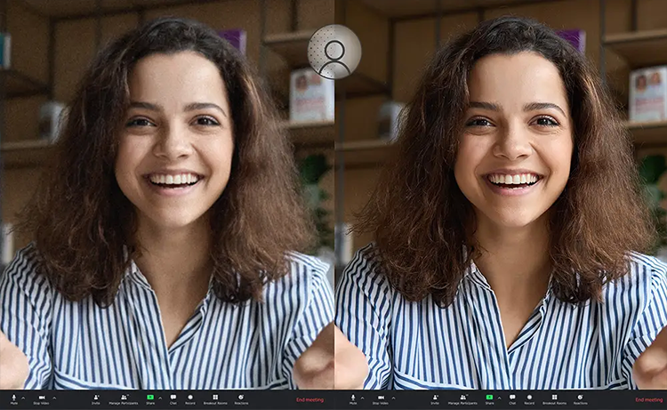 Captura de videollamada realizada con ASUS Vivobook Go 15