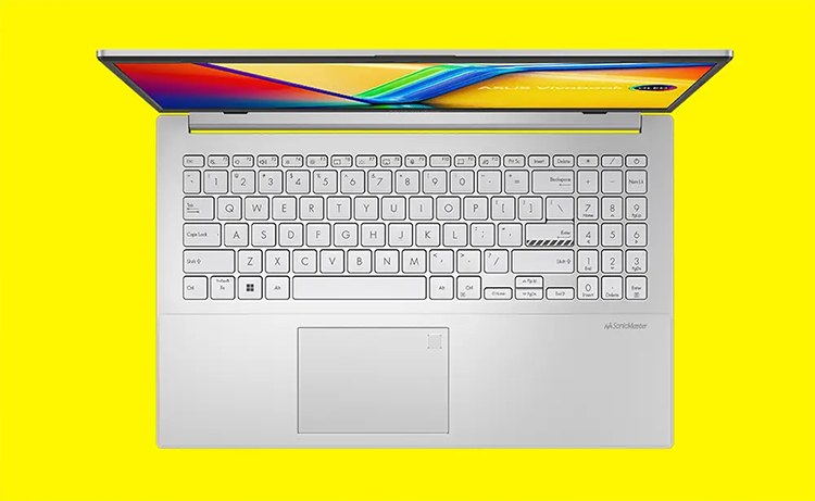 Vista superior detalle del teclado del ASUS Vivobook Go 15