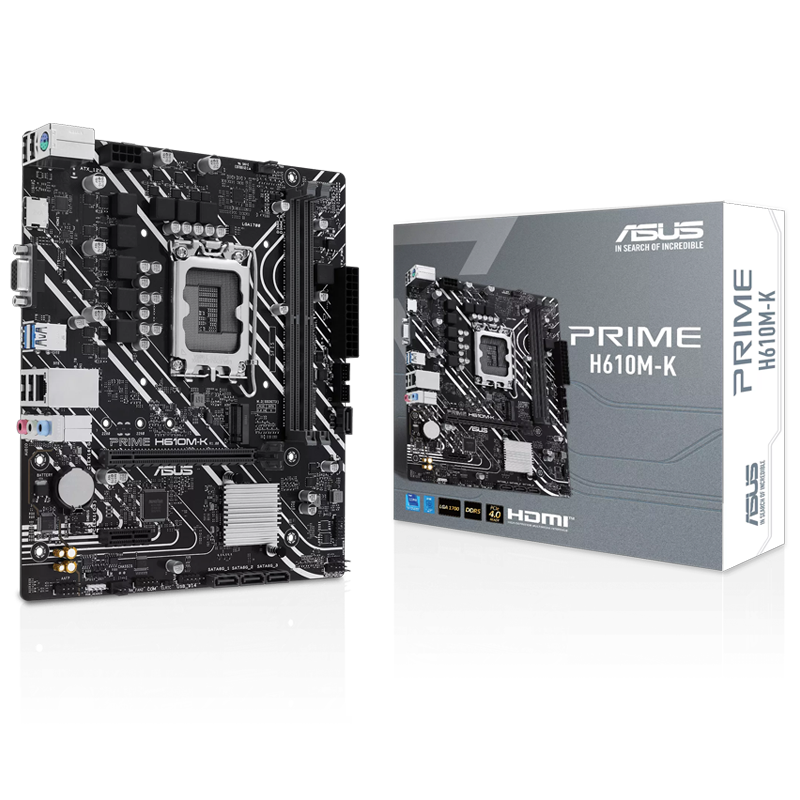 Placa madre ASUS PRIME H610M-K con socket LGA1700