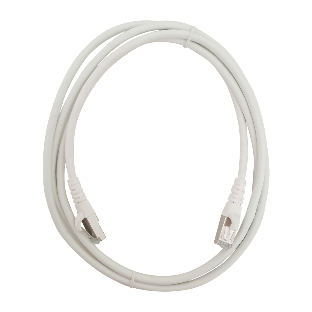 Estructura interna del cable LAN Cat6 F/UTP con conductores de cobre y blindaje de aluminio