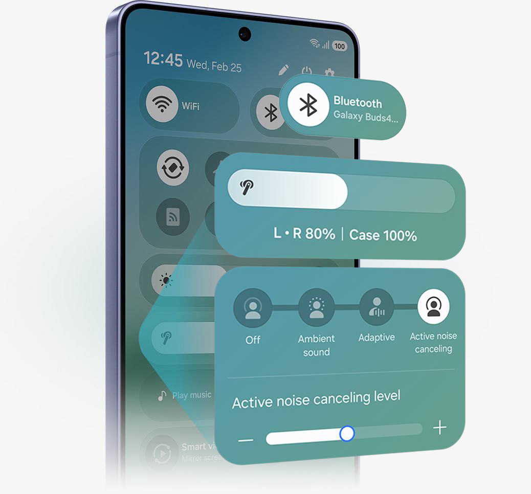 Interfaz de la aplicaci&oacute;n Galaxy Wearable configurando el ecualizador de los Buds4 Pro.