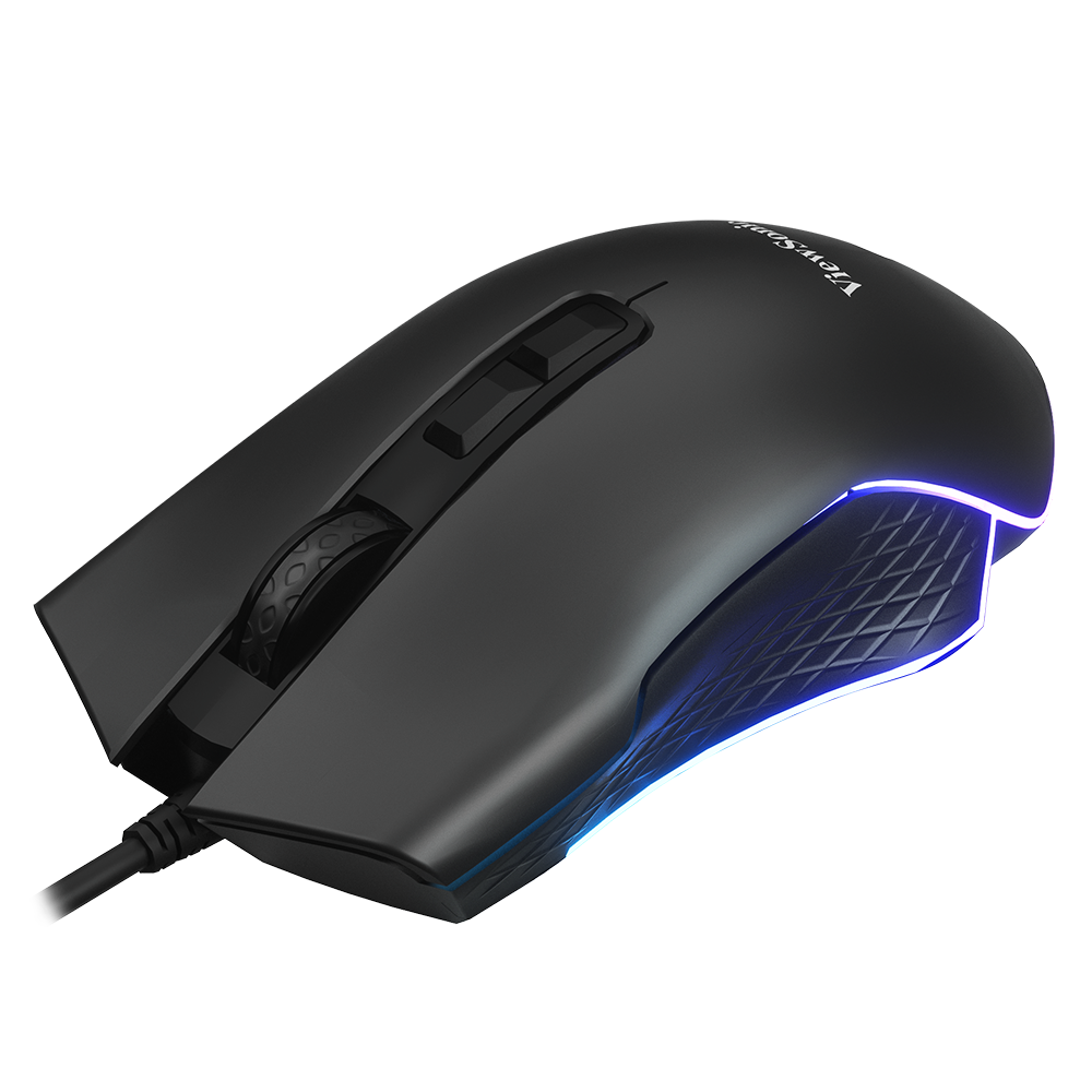 Mouse gamer ViewSonic MU800 con dise&ntilde;o ergon&oacute;mico e iluminaci&oacute;n RGB