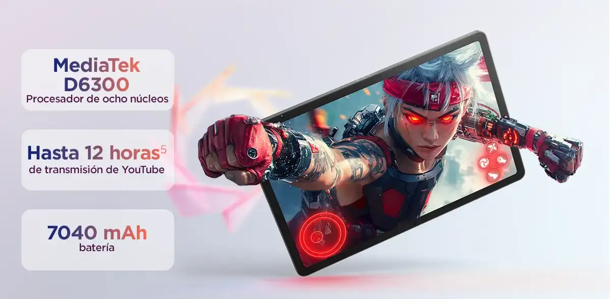Dise&ntilde;o delgado y elegante de la tablet Lenovo Idea Tab 11 con acabado moderno