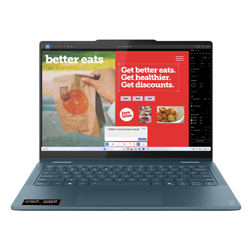 Lenovo Notebook Yoga AMD Ryzen AI 7 350 14″ OLED Touch 60Hz 32GB