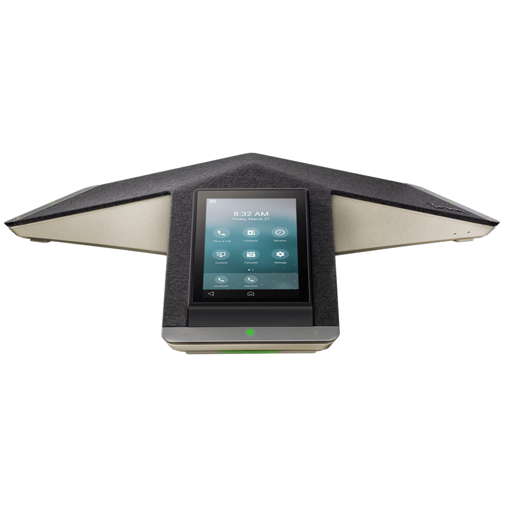Tel&eacute;fono de conferencia inteligente Poly Trio C60 con dise&ntilde;o moderno y pantalla t&aacute;ctil