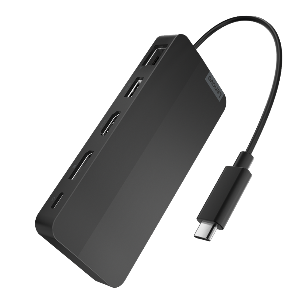 Docking station port&aacute;til Lenovo USB-C con m&uacute;ltiples puertos de conexi&oacute;n