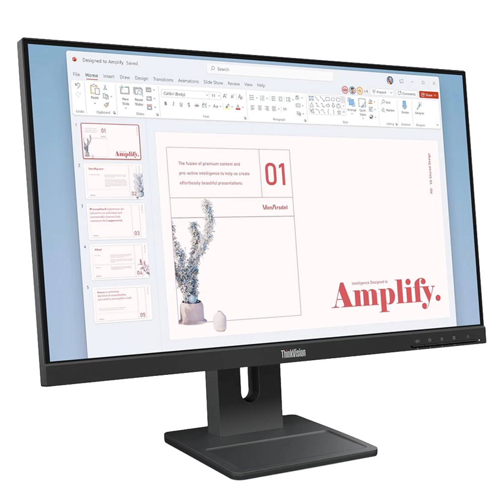 Monitor Lenovo ThinkVision E24-40 de 23.8 pulgadas con panel IPS y resoluci&oacute;n FHD