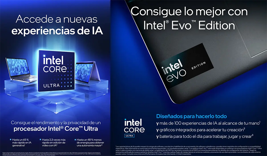 Accede a nuevas experiencias de IA con Intel Core Ultra - Consigue lo mejor con Intel Evo Edition