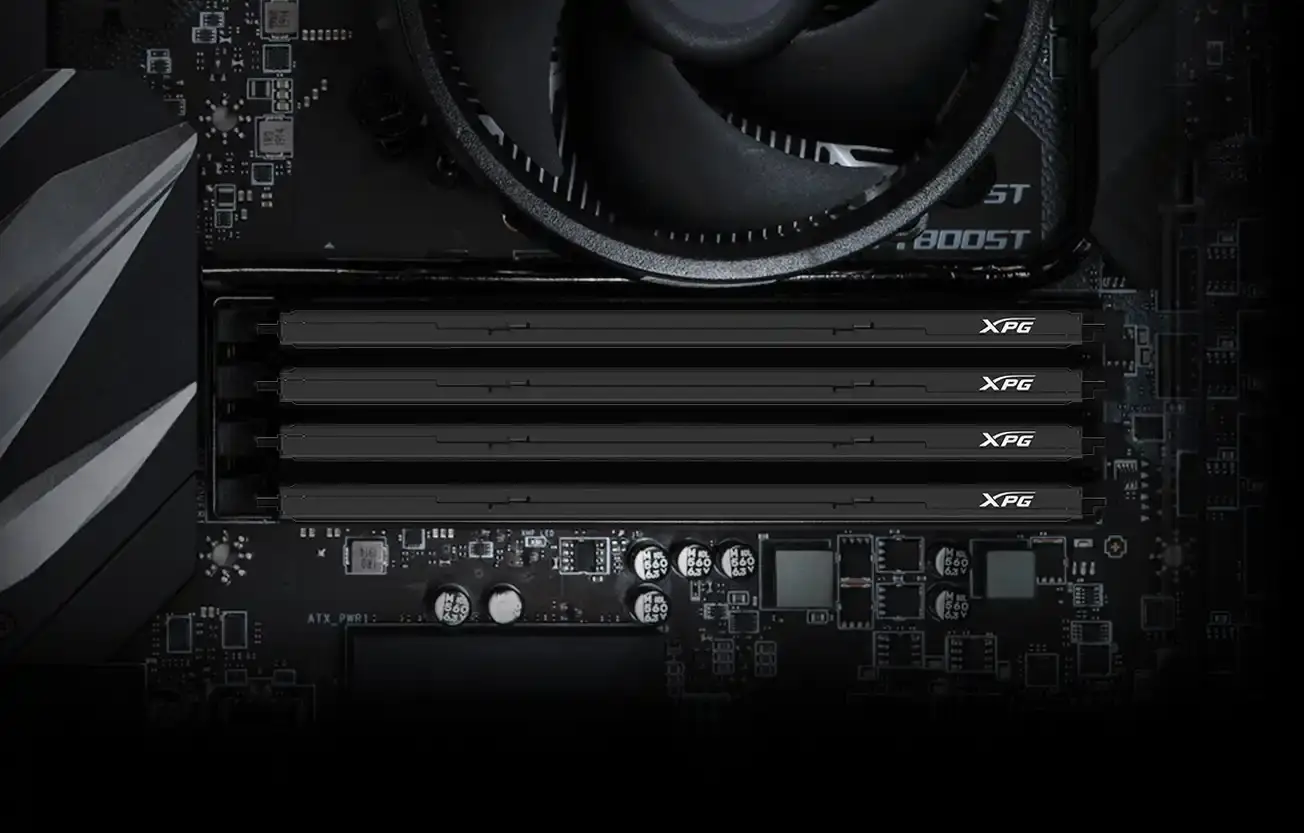 Detalle de los componentes de alta calidad de la memoria Adata