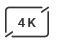 &Iacute;cono resoluci&oacute;n 4K