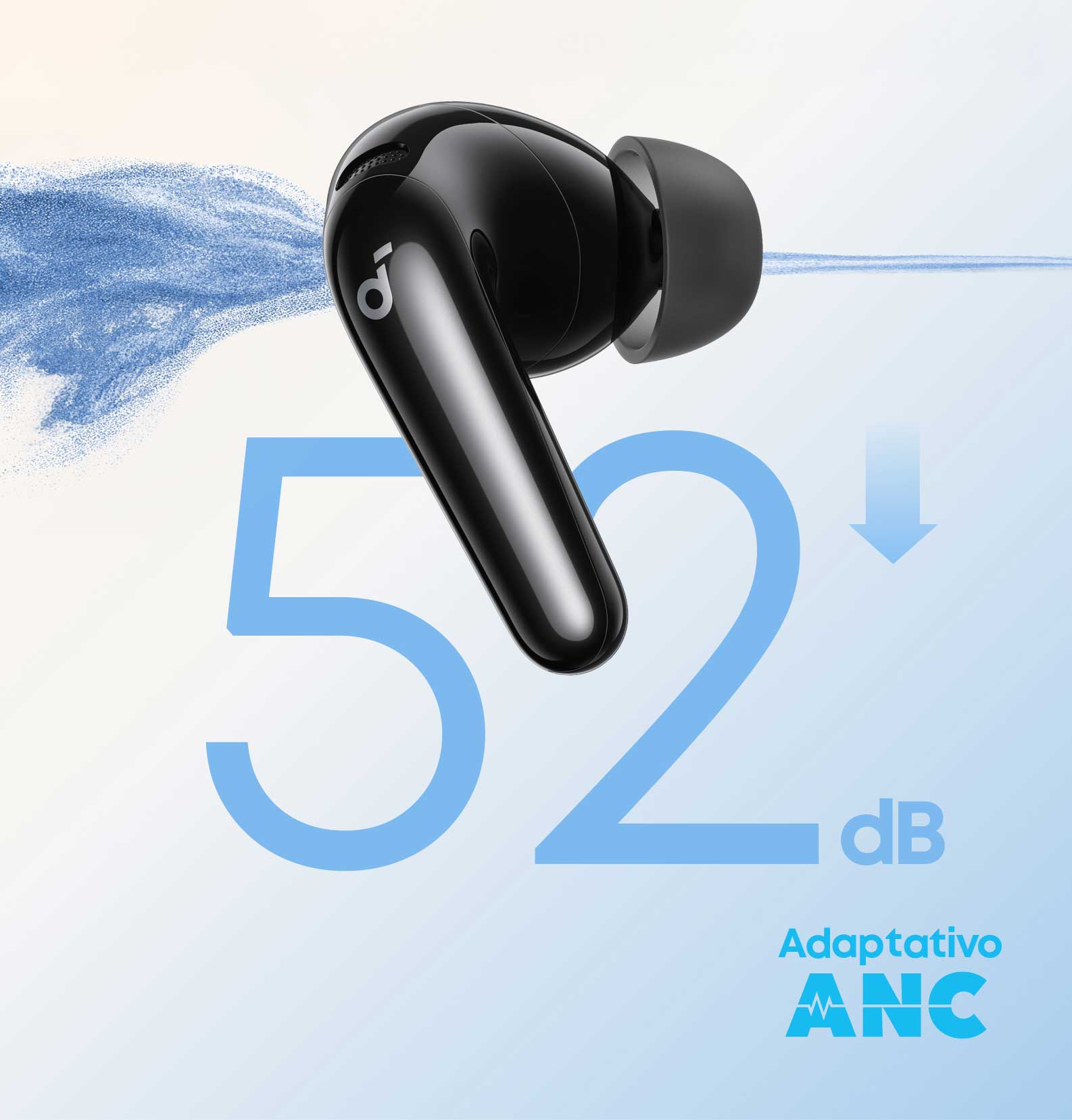Aud&iacute;fonos Soundcore P31i con cancelaci&oacute;n de ruido