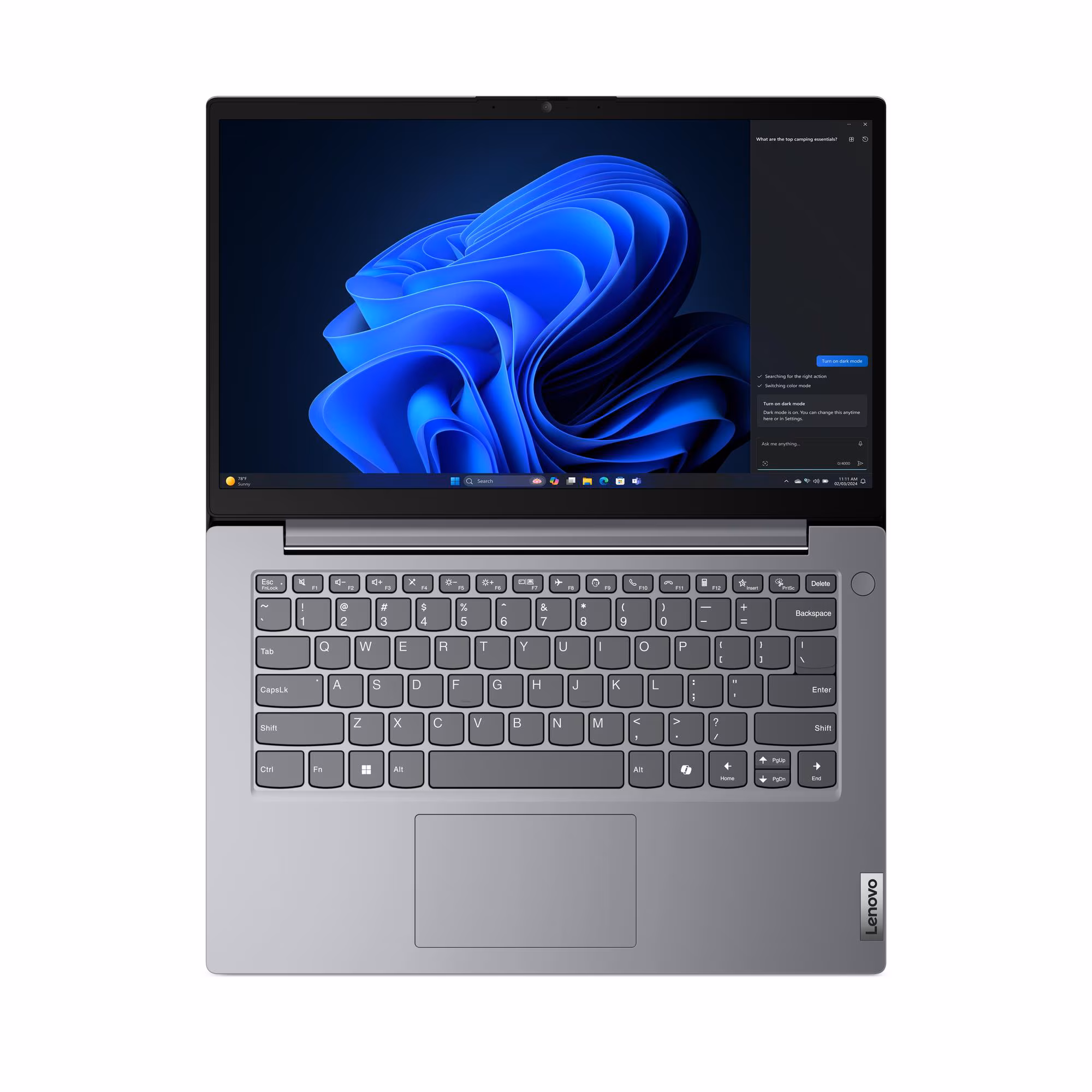 Vista principal de la notebook Lenovo Yoga Slim 7 Gen 10 en color seashell